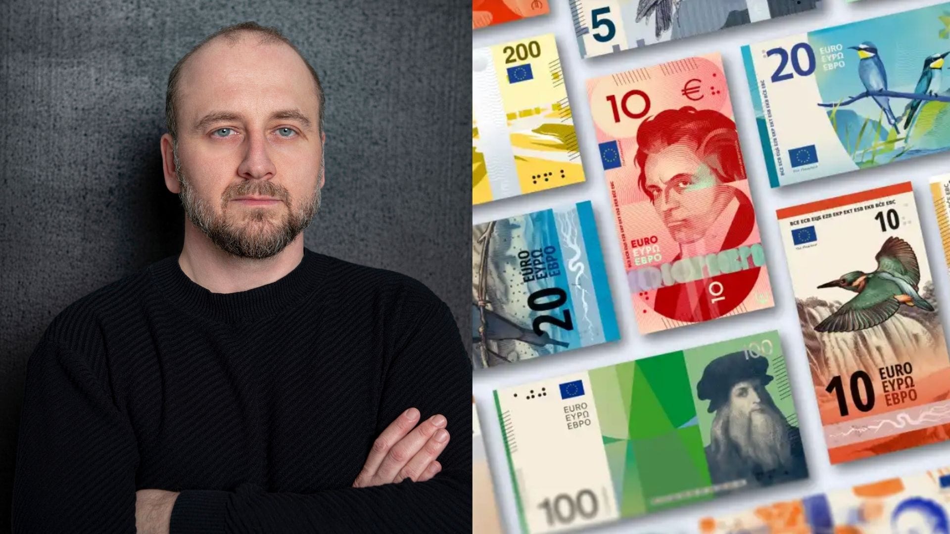 Róbert Slovák eurobankovky