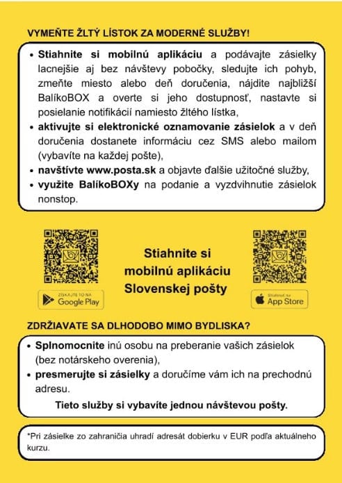 žltý lístok
