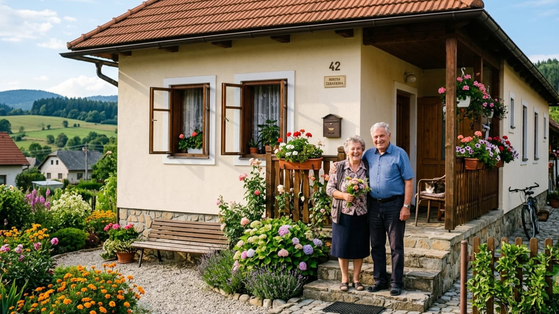 na snimke je dom, dôchodci, nehnuteľnosť, dôchodok