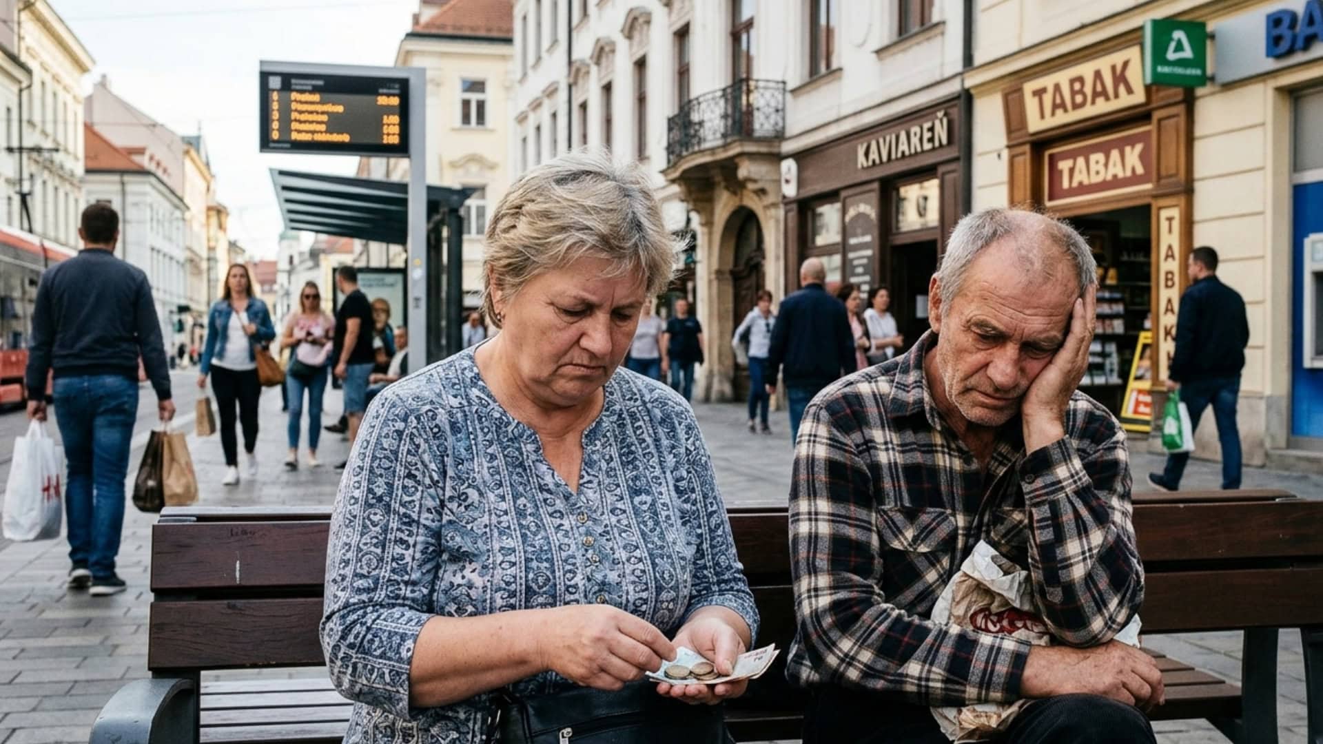 na snimke je druhy pilier, dochodok, dochodci