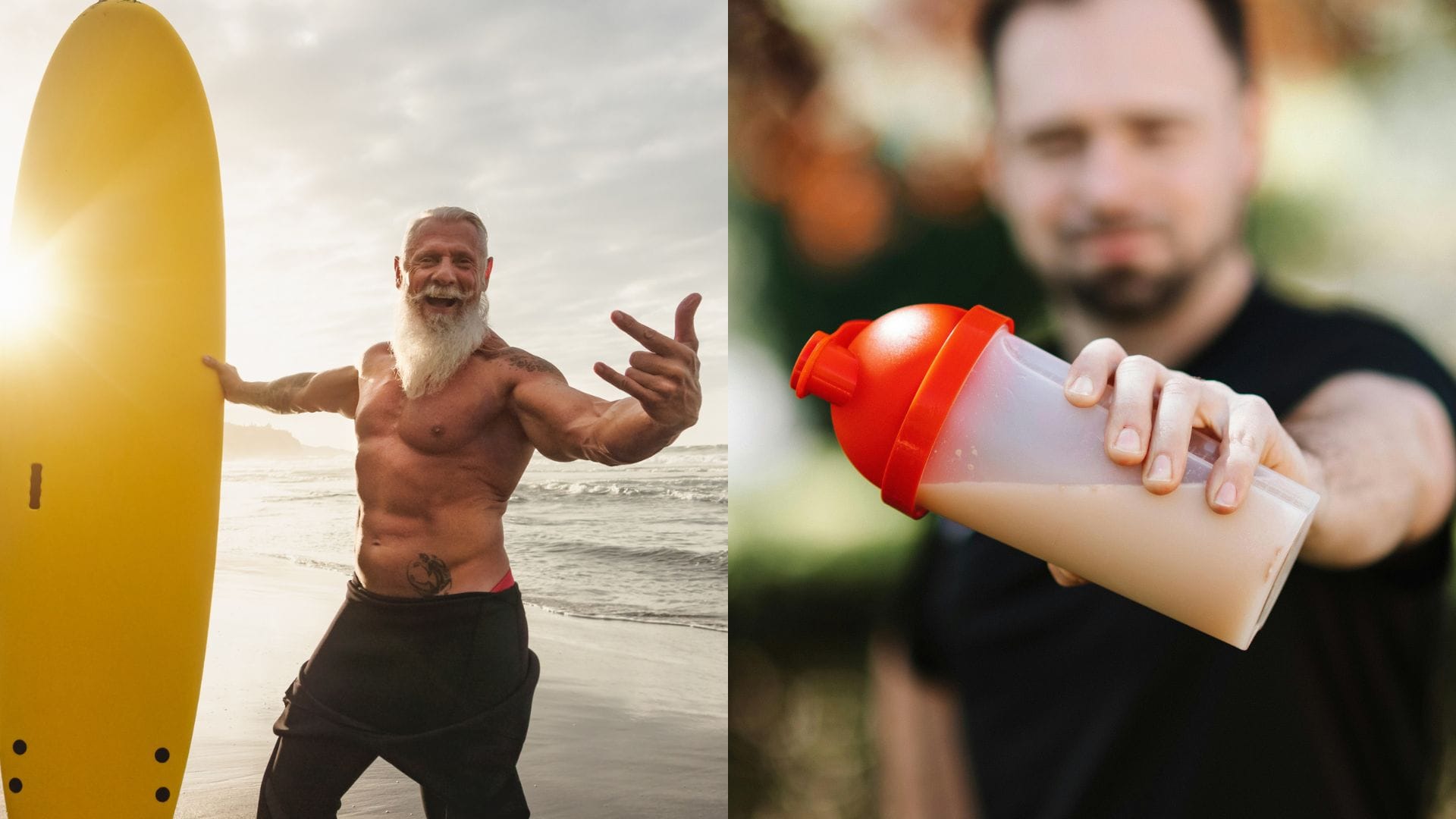 fit muž, protein, drink