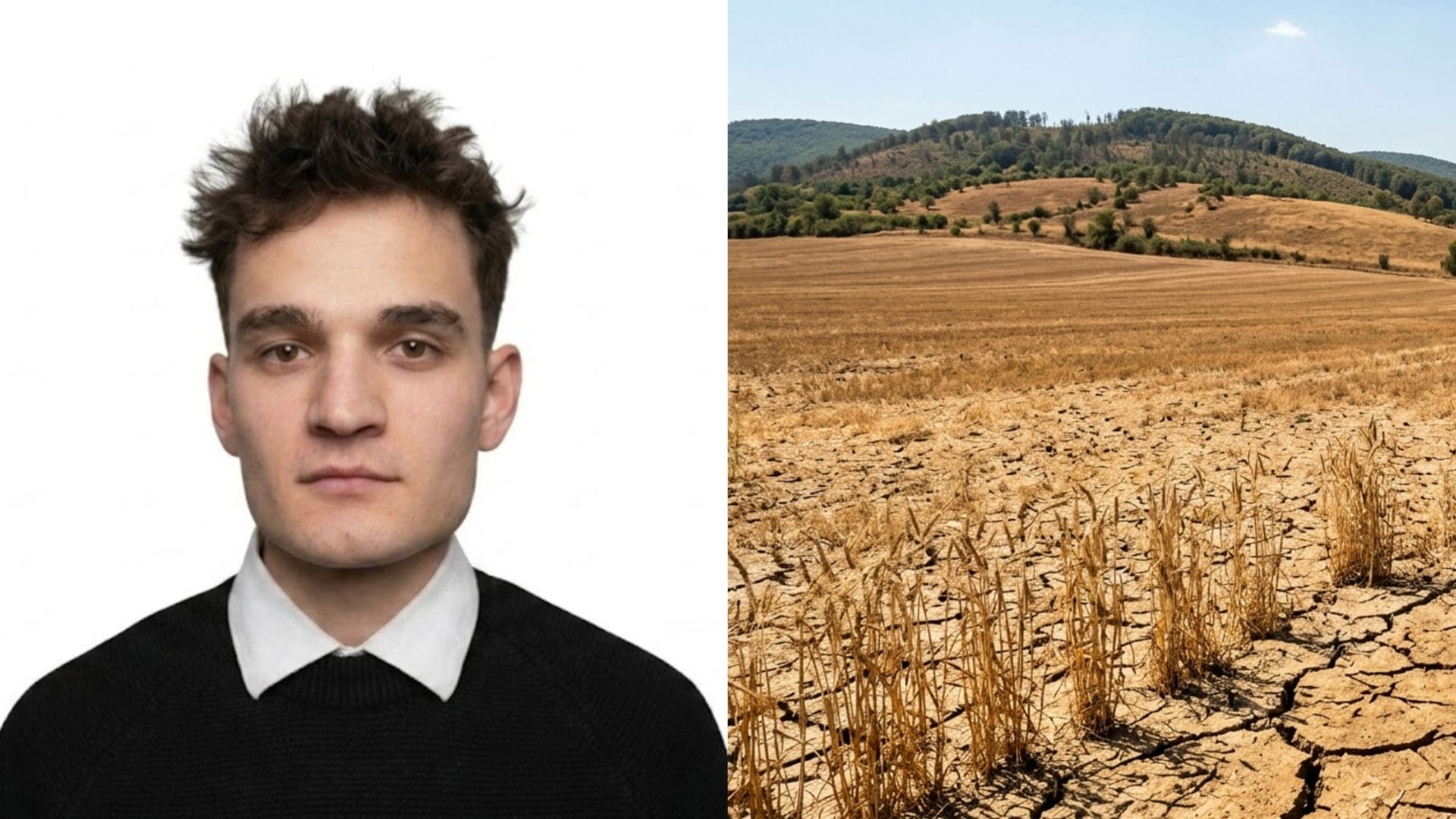 na snimke je ondrej greguš a teploty, sucho