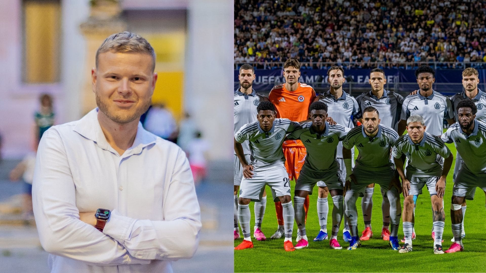 Na snímke Ľubomír Švorca a ŠK Slovan Bratislava