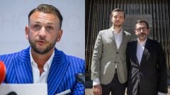 Na snímke minister vnútra Matúš Šutaj Eštok a Ivan Novotný s manželom Metodom Špačekom.