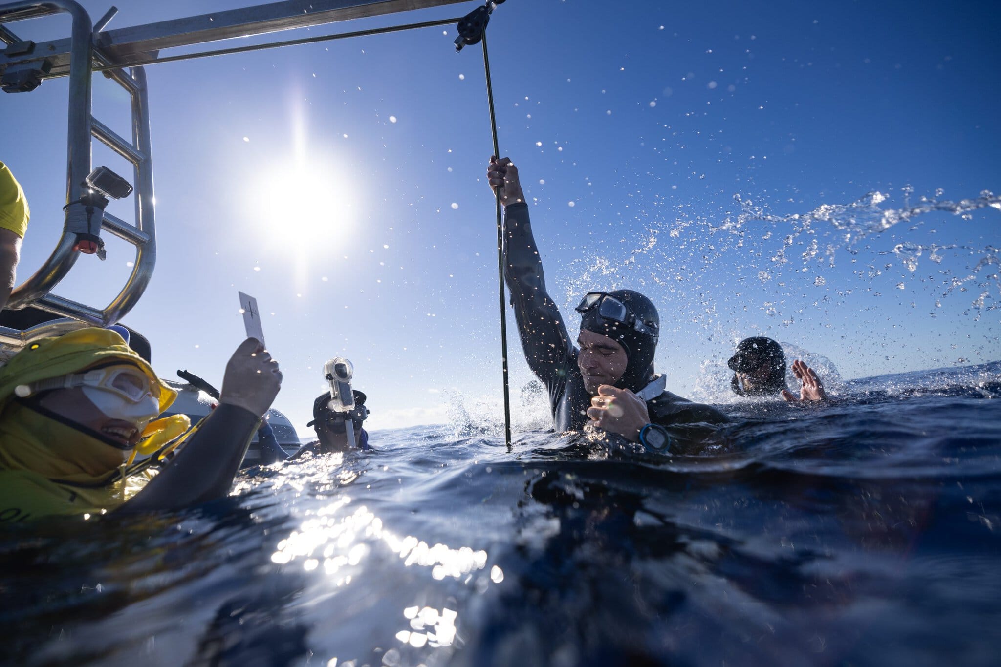 Na snímke freediver Martin Ruman