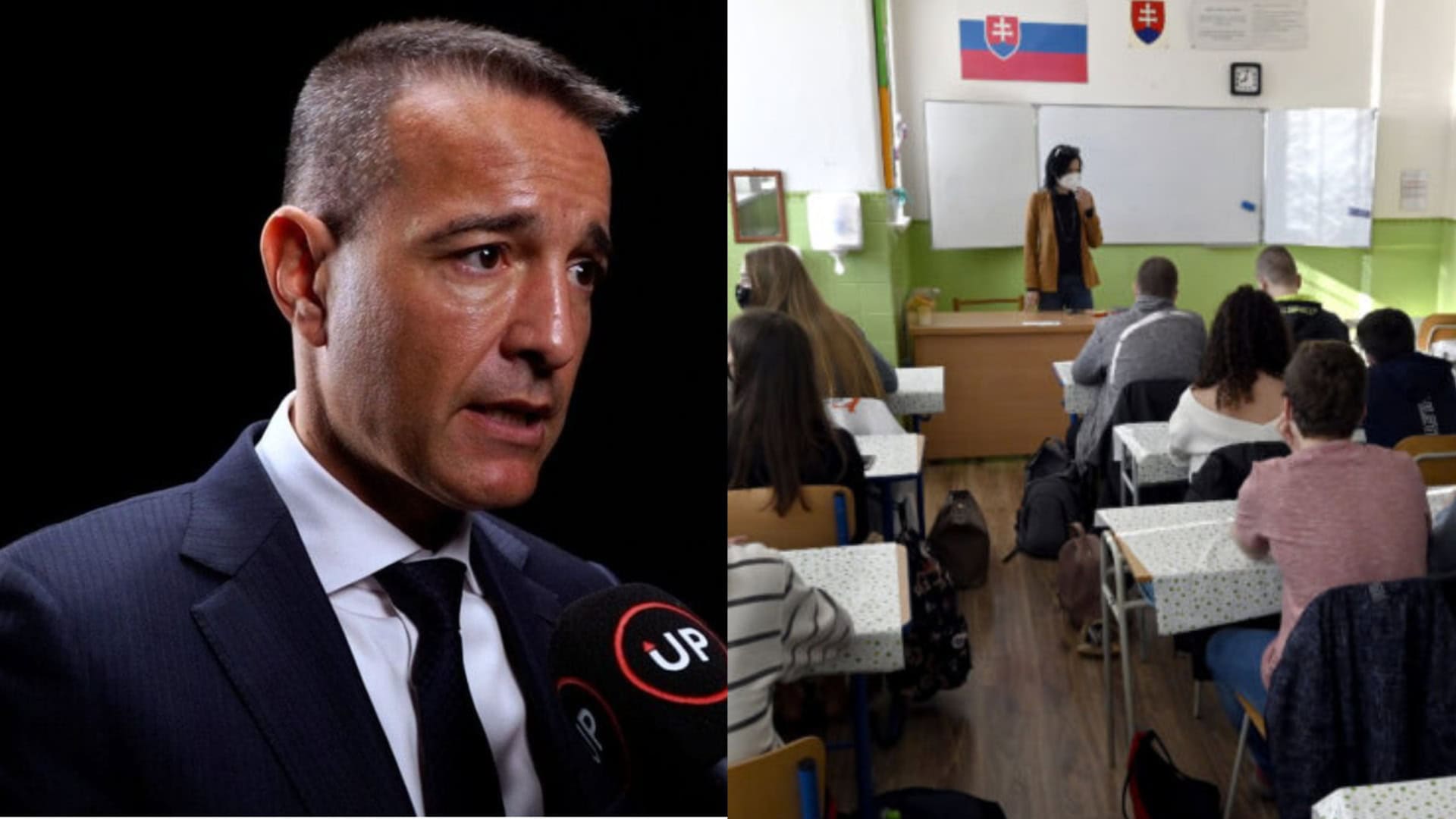 Na snímke Tomáš Drucker a trieda