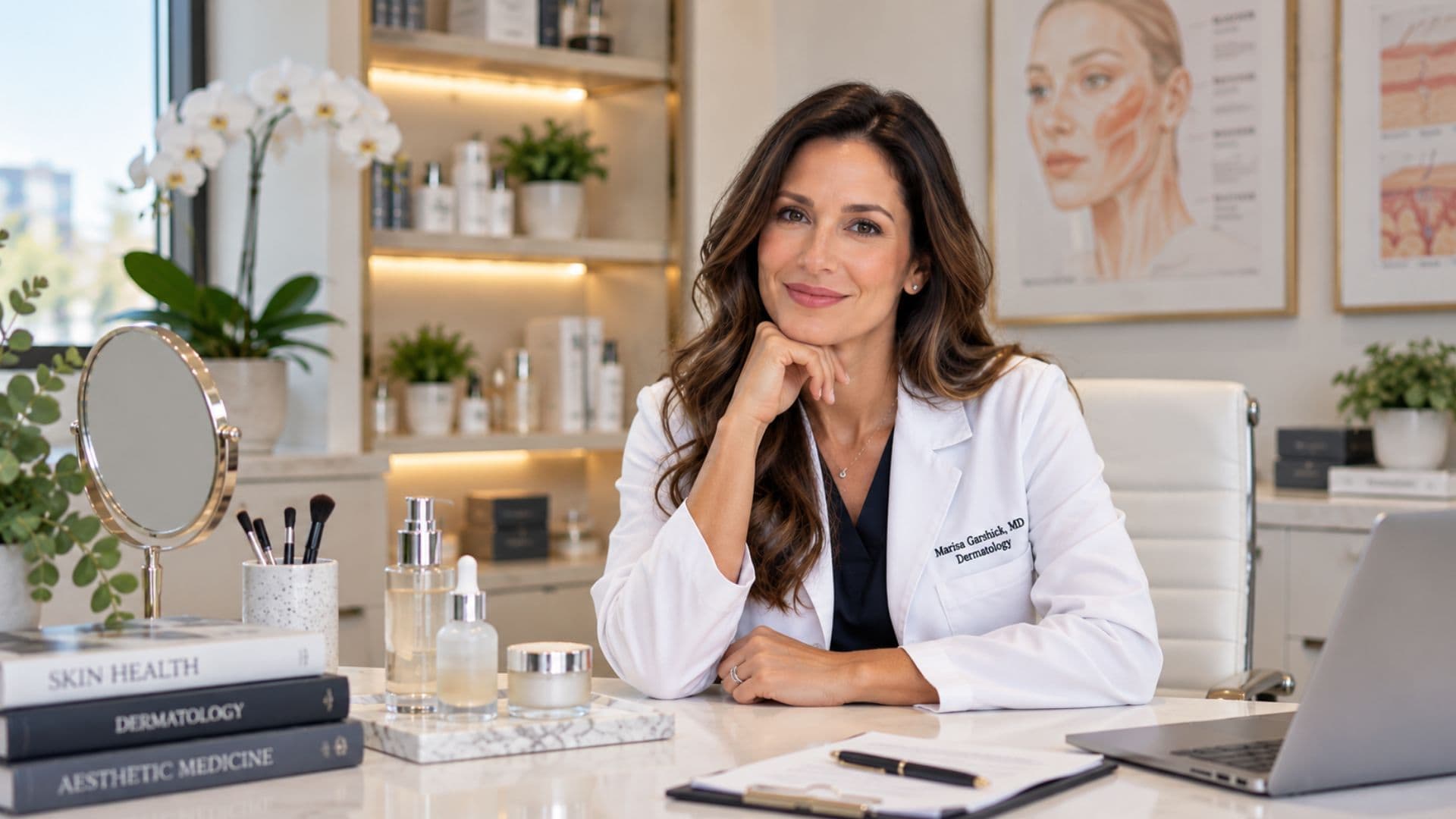 na snimke su hydratacia, plet, dermatolog