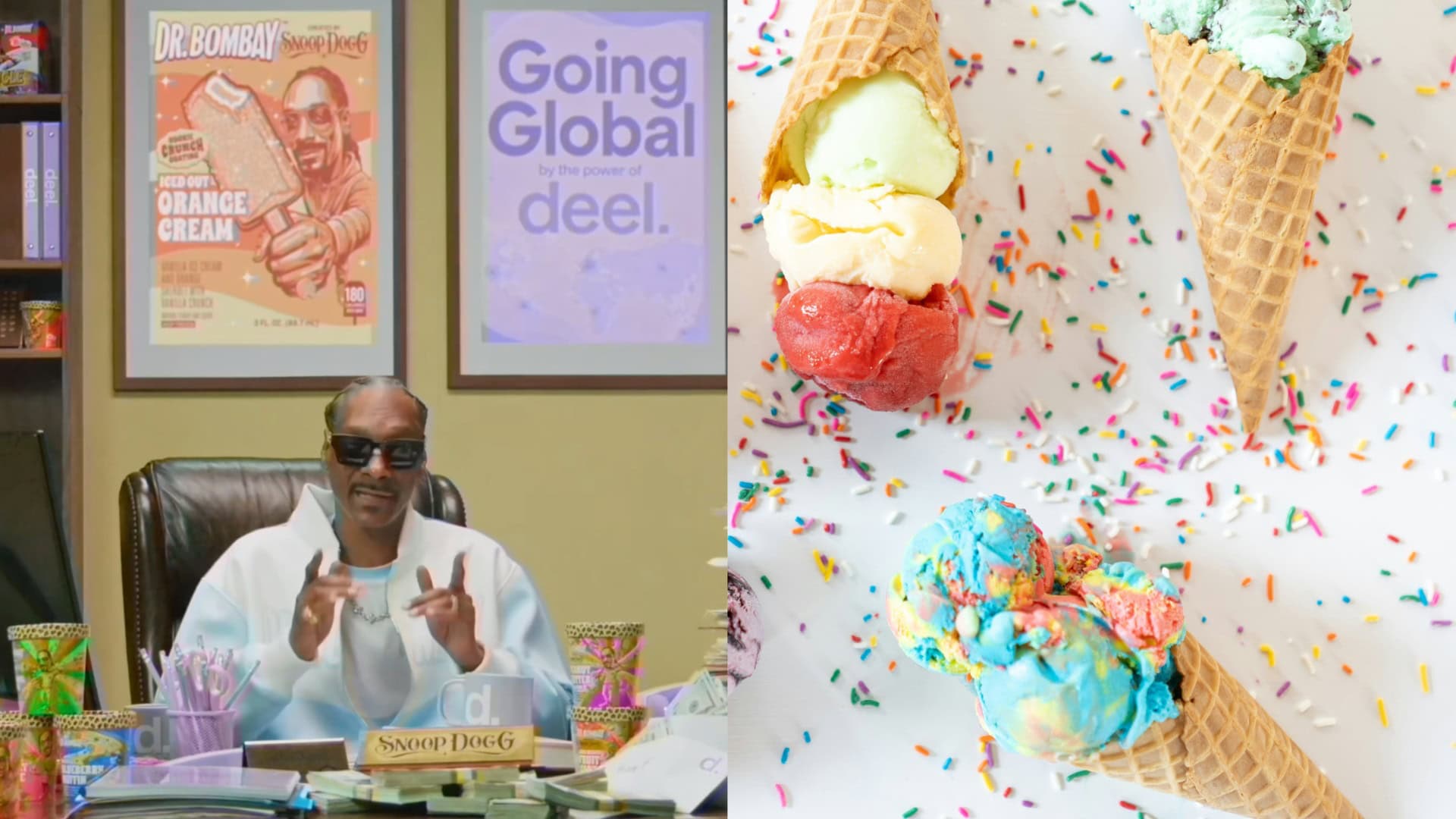 Na snímkach Snoop Dogg a zmrzlina