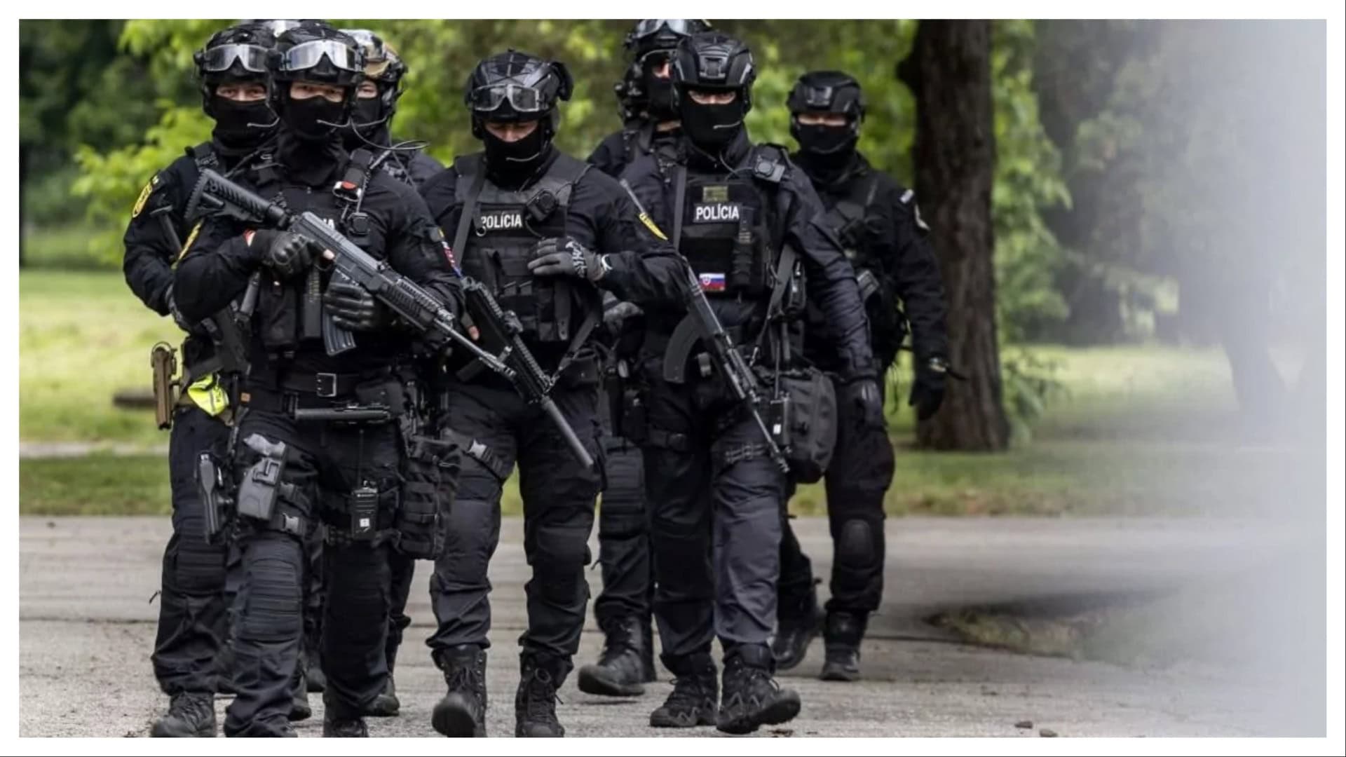polícia v zásahu