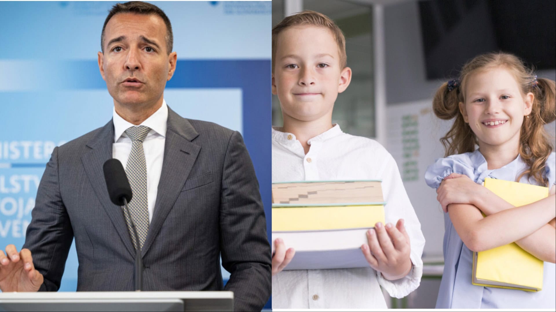 Drucker a deti s učebnicami