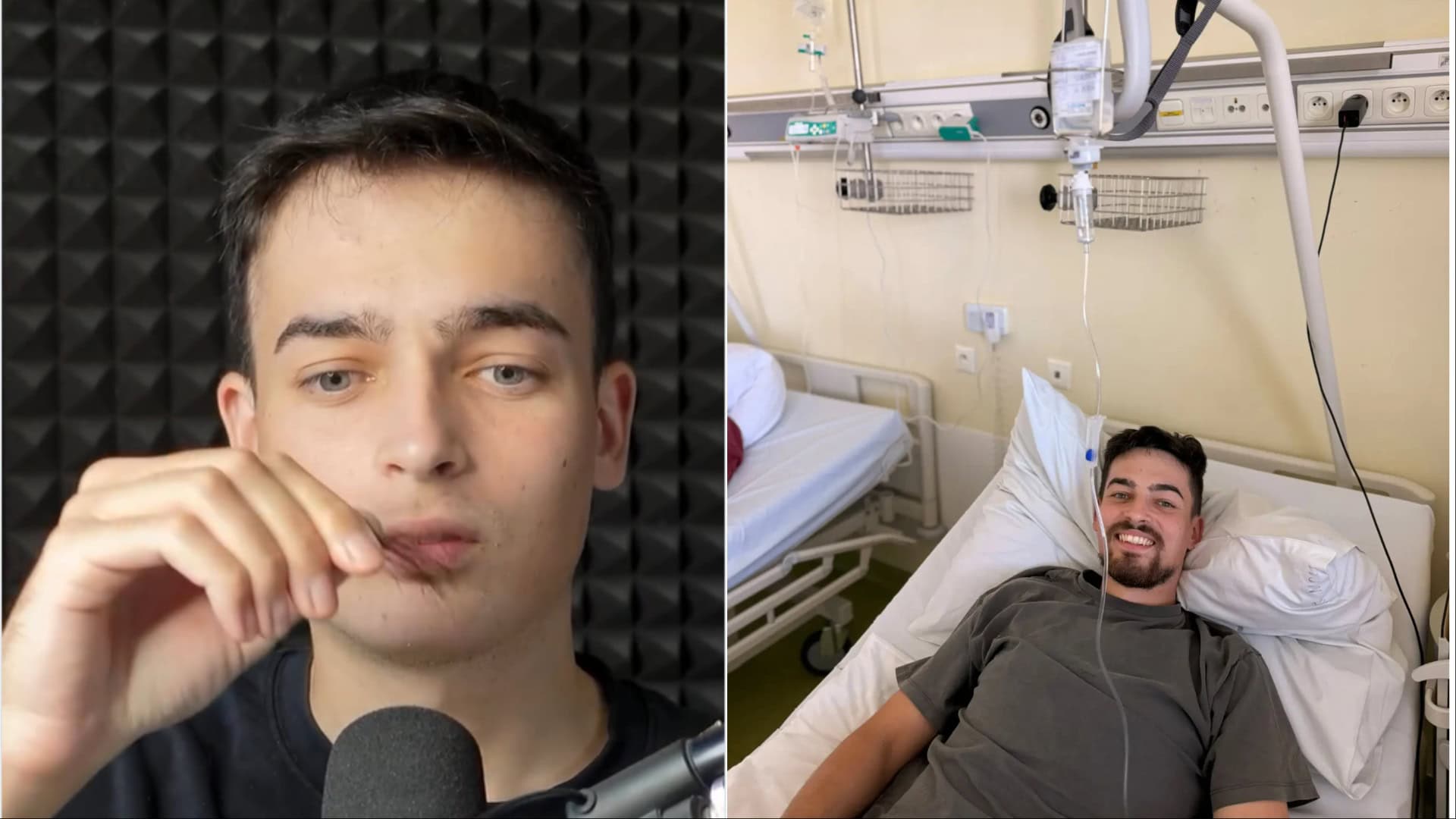 video Mareka Macha/Marek Mach v nemocnici