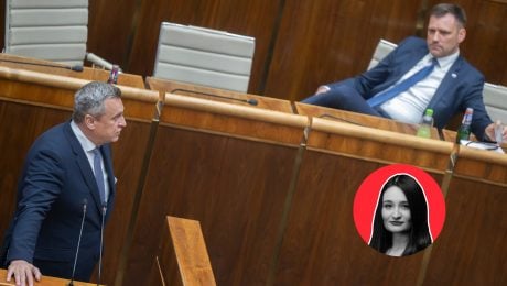 Na snímke Andrej Danko a Tomáš Taraba