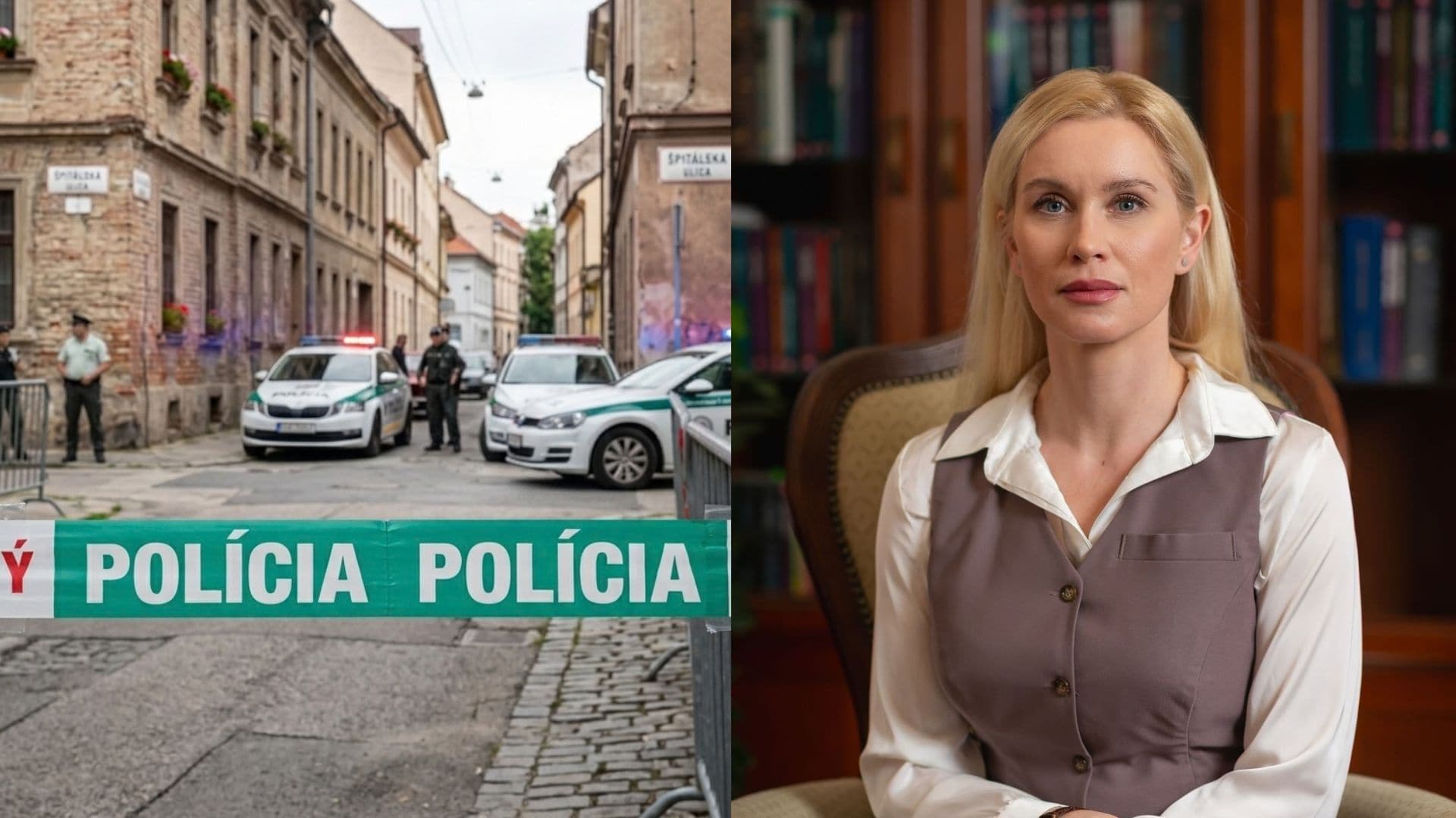 na snimke je policia, Judr. Lucia Boráková