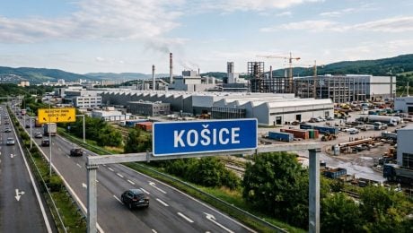 na snimke su košice, industry, továreň