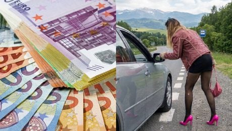 na snimke je prostitucia, peniaze