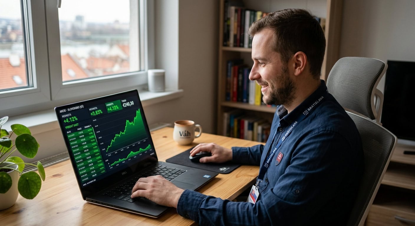 na snimke su akcie, investor, graf