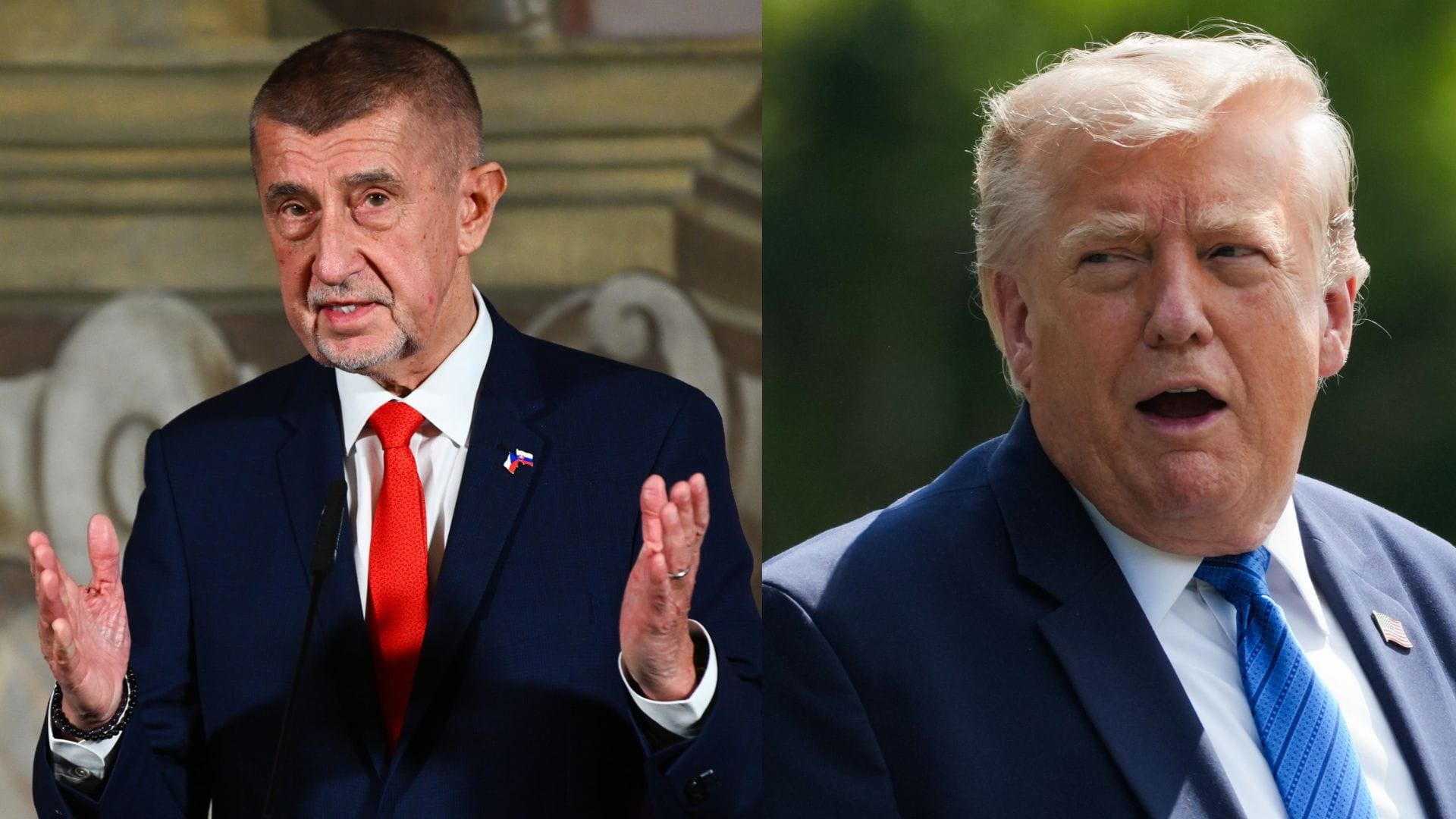 Babiš a Trump