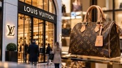 na snímke je LVMH, Louis Vuitton, drahá značka, luxusné oblečenie, obchod