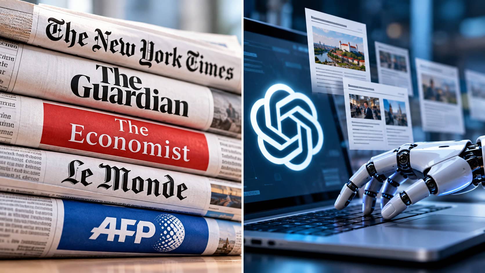 svetové médiá sa spájajú proti AI