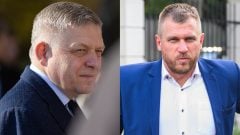 Na snímke Robert Fico a Filip Kuffa