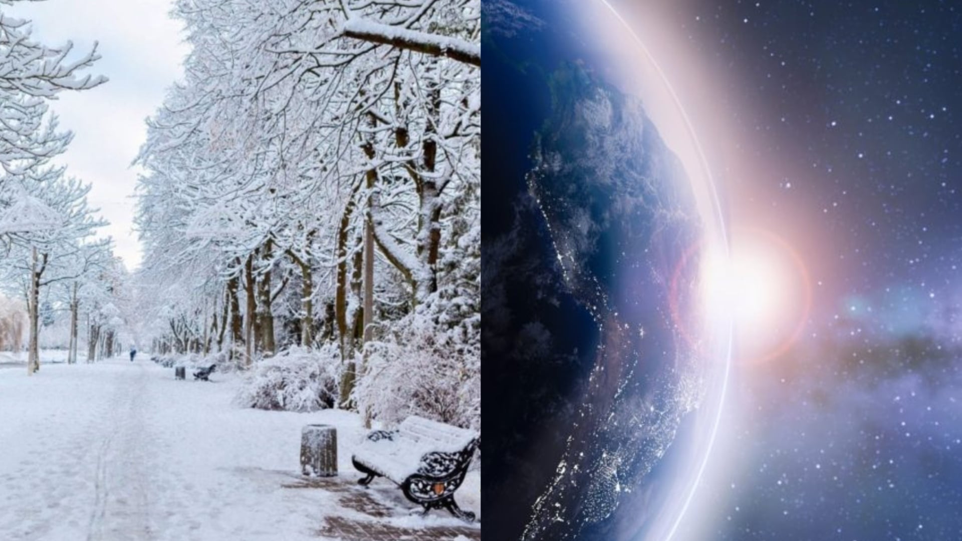 zima, vesmír