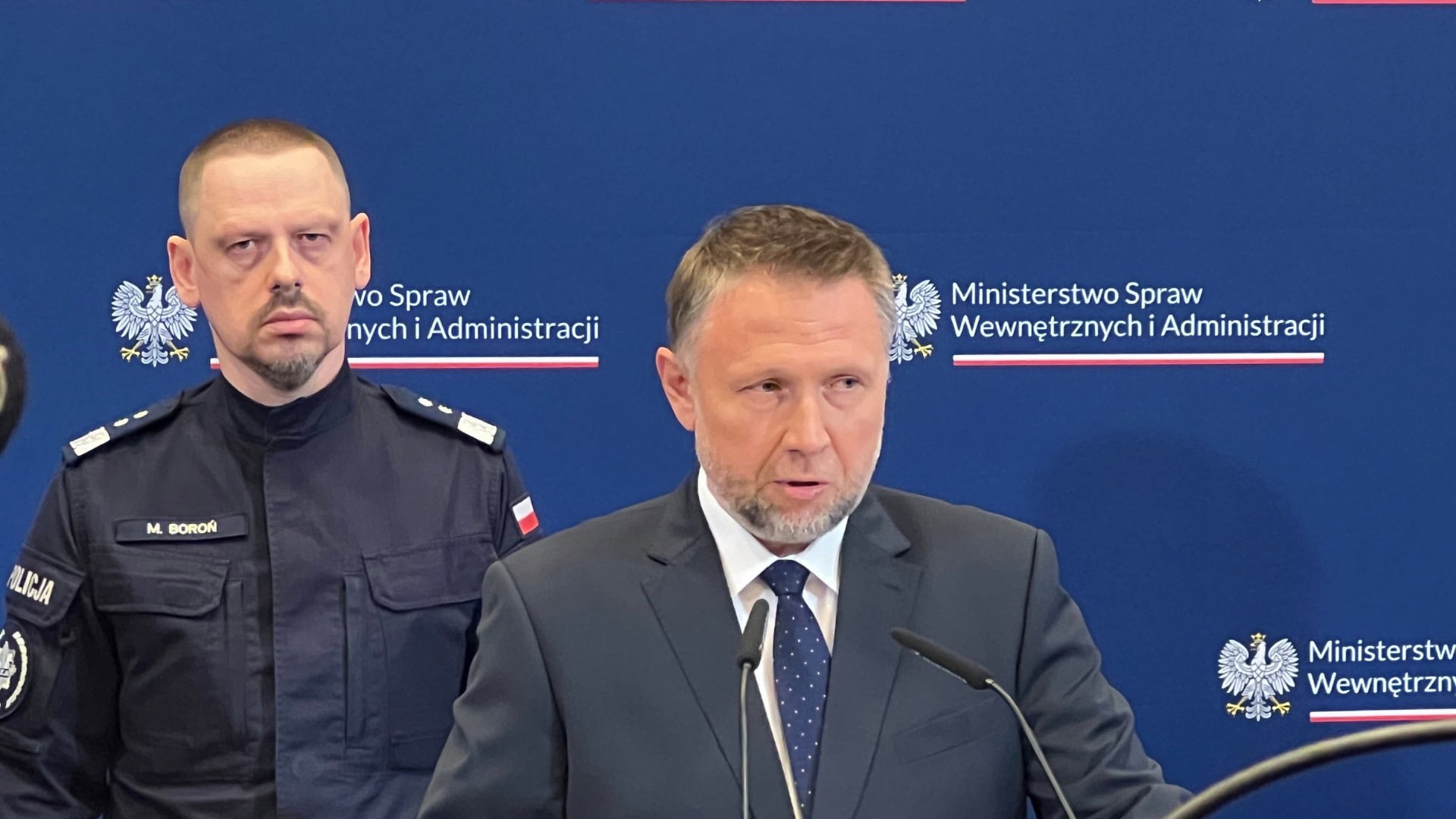 Poľský minister vnútra Marcin Kierwiňski