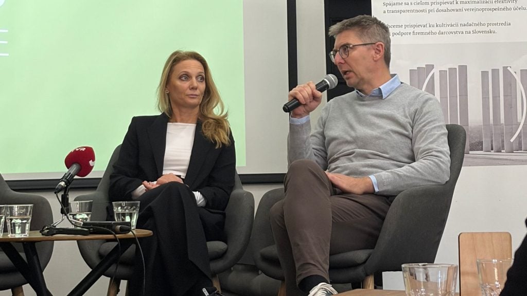 Na snímke je Tatiana Švrčková a Martin Slosiarik